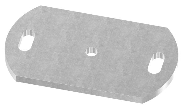 Ankerplatte 170x100x8 mm 3 Bohrungen -  Stahl roh-30-2891.8