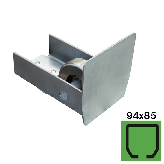 Fuehrungsrolle fuer Schiebetore Stahl verzinkt fuer Profil 94 x 85 mm-89-11H14N94X85-A.4