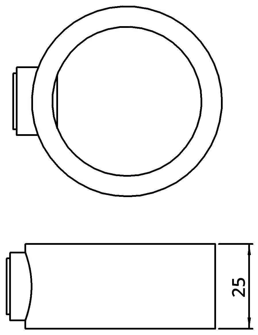 Rohrverbinder - Stellring - 179C42 - 42-4 mm - 1 1-4- - Feuerverzinkt u. Elektrogalvanisiert-179C42