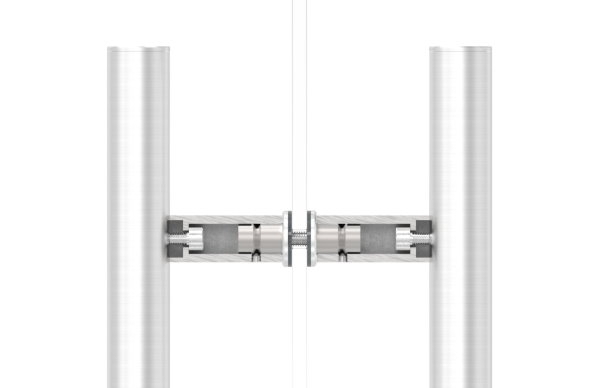 Rohrabstandshalter fuer Tueren Stossgriffe fuer Ø 26-9 mm V2A-11-1001.4
