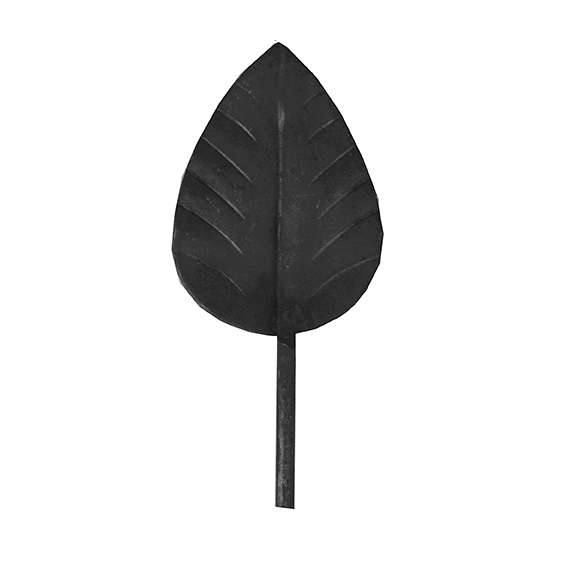 Zierblatt geschmiedet aus Stahl- 90x40x2 mm-89-11E243450-A.4