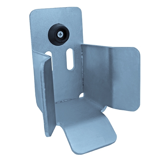 Auflaufschuh Stahl verzinkt fr Schiebetorprofil 136 x 142 mm zum Anschrauben-89-11H15P145-A.4