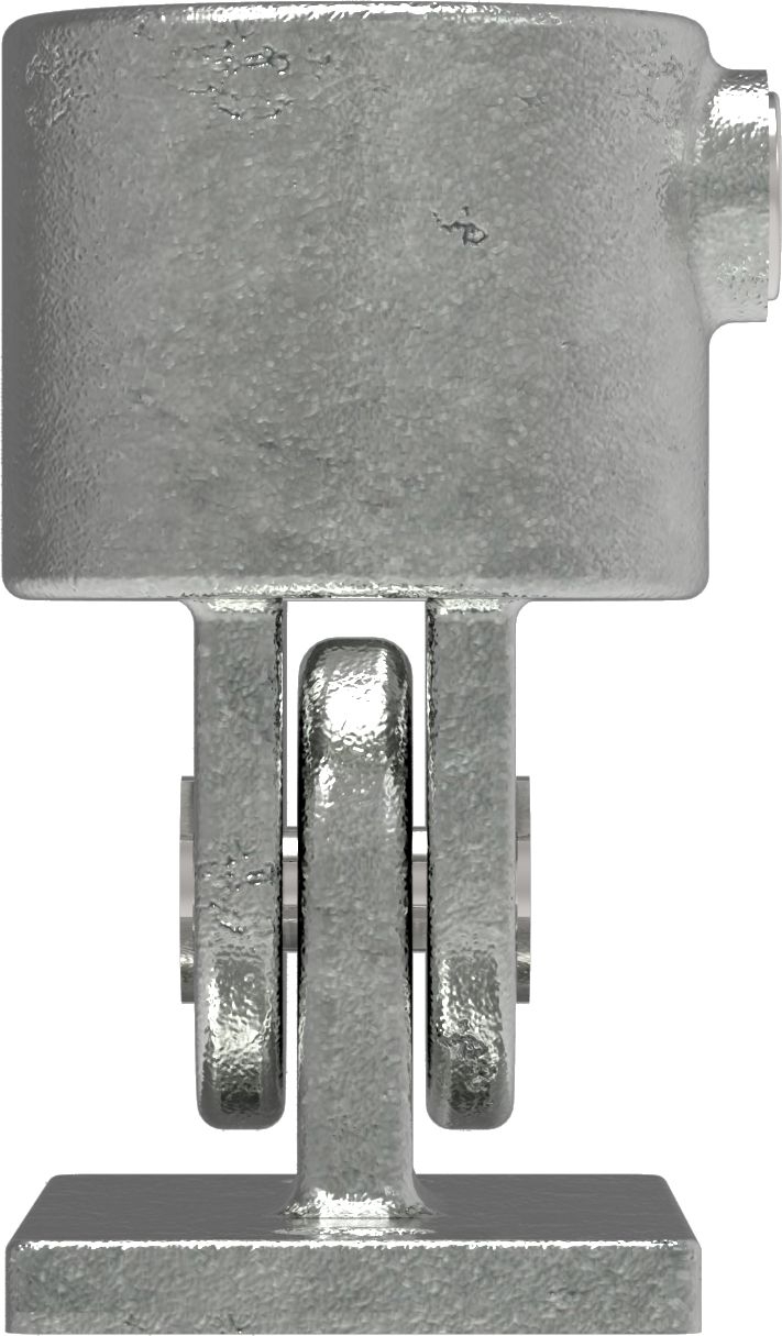 Rohrverbinder - Gelenkfuss - 169C42 - 42-4 mm - 1 1-4- - Feuerverzinkt u. Elektrogalvanisiert-169C42