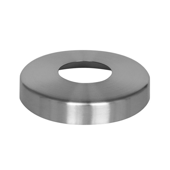 Abdeckrosette rund Edelstahl AISI 304 D 103 mm fuer Pfosten D 42-4 mm geschliffen-89-11A6105X42X25-A.4