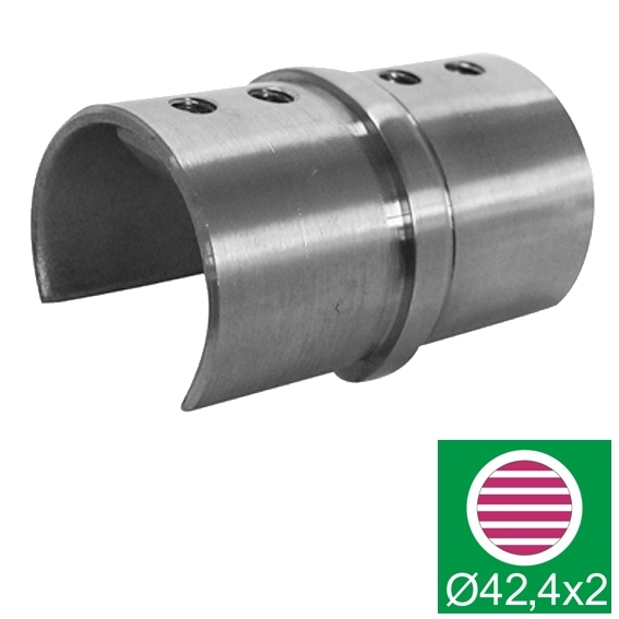 Handlaufkupplung Edelstahl AISI 316 D 42-4x1-5 mm fuer Glas geschliffen-89-11A146790042-A.4