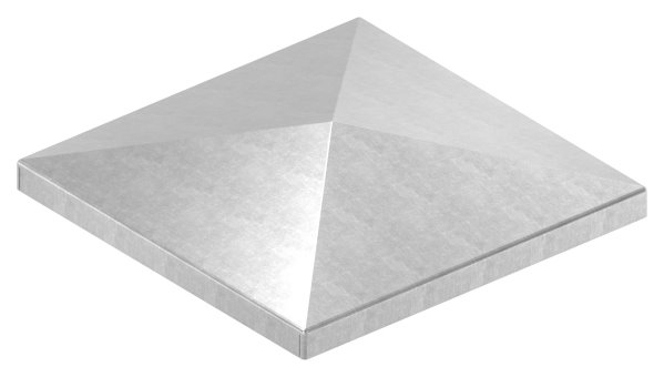 Pfeilerbedecker - fuer Quadratrohr - Masse- 120x120 mm - Stahl S235JR- roh-30-2456.8
