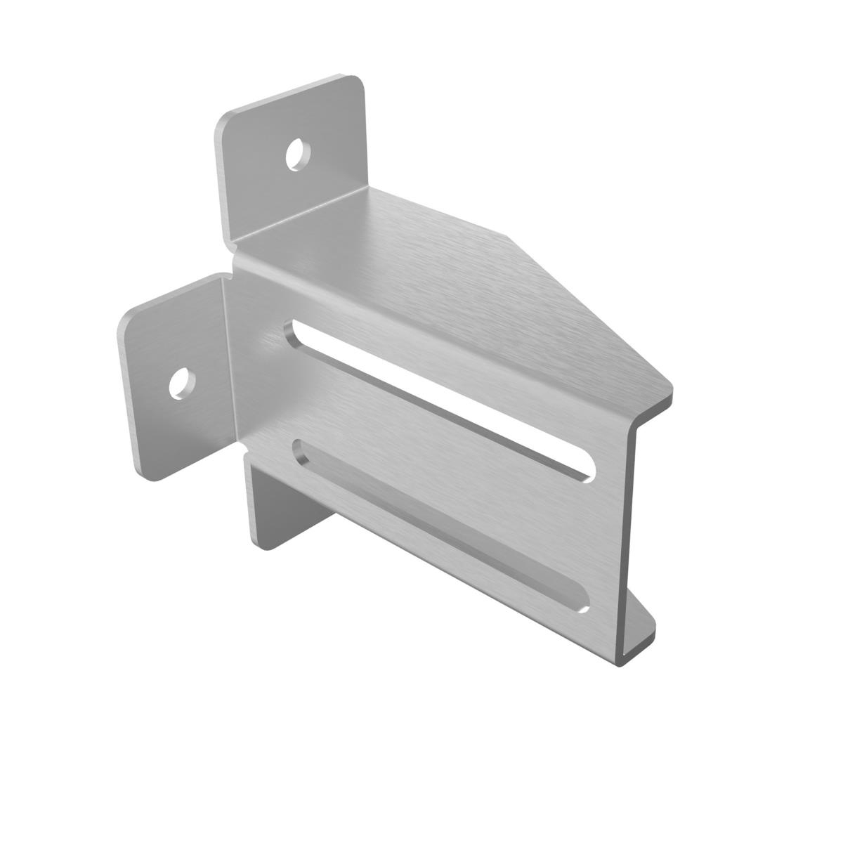 Universalhalter Stahl verzinkt 46 x 130 mm mit Bohrung Ø 16 mm-89-11H1646X130-A.4