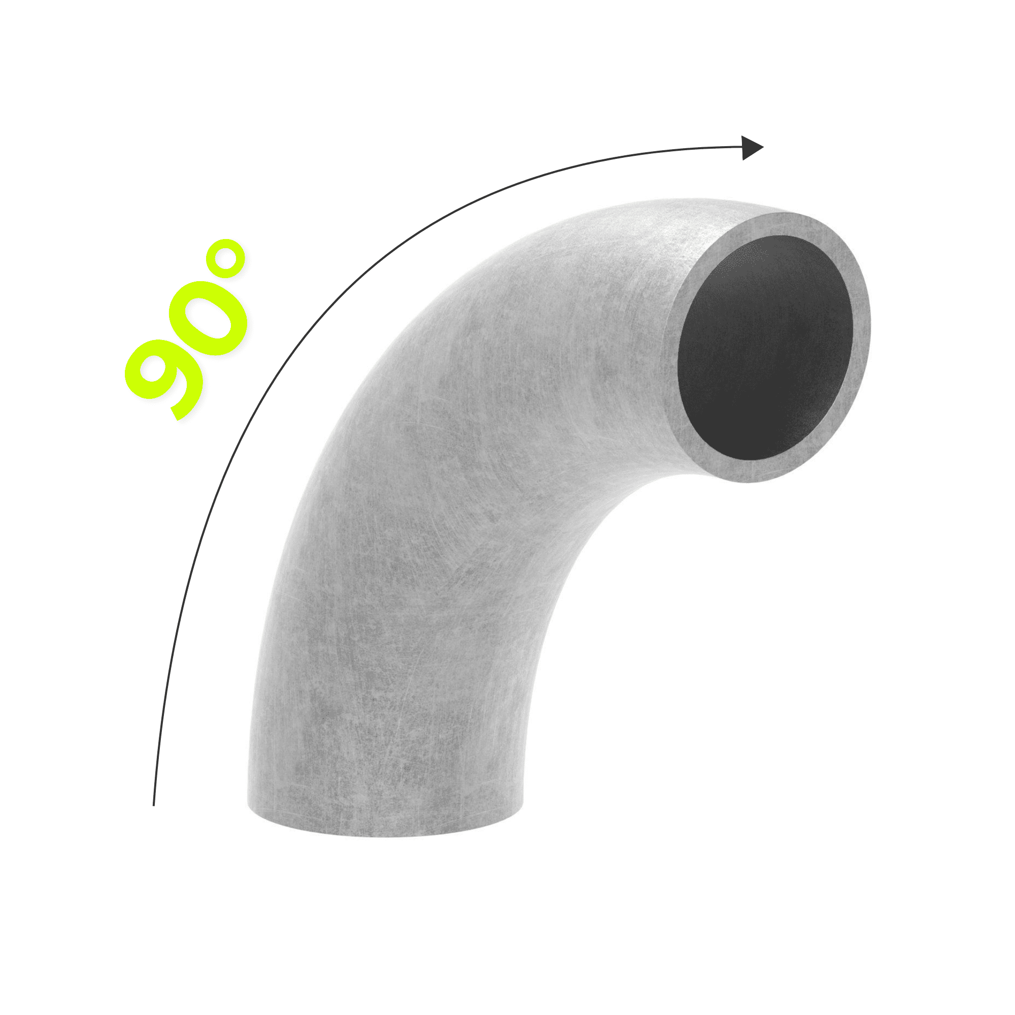 90° Rohrbögen Bauart 5 | Langer Radius