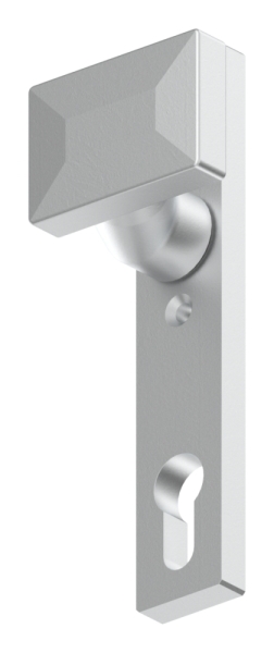 Alu-Tuerdruecker - gekroepft - drehbar - Aluminium EV1-12-3060-D.6