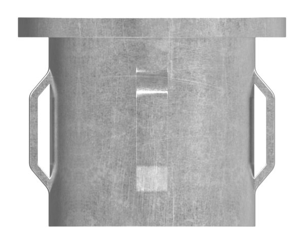 Stahlstopfen flach - mit M8 - fuer Rundrohr Ø 33-7x1-8-2-2 mm - Stahl S235JR- roh-30-2930.8