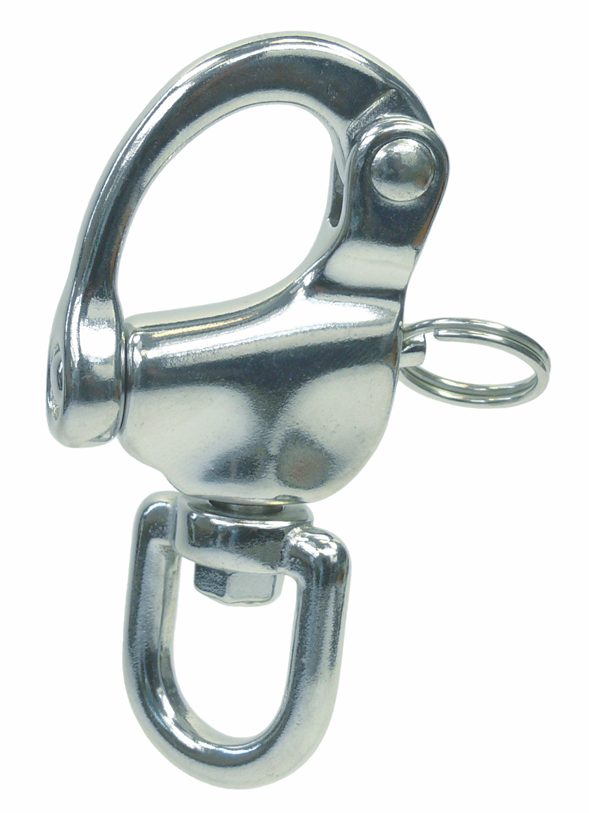 Schnappschaekel mit Wirbelauge Laenge- 70 - 128 mm V4A - Verkauf in VPEs-66-64-411.8252