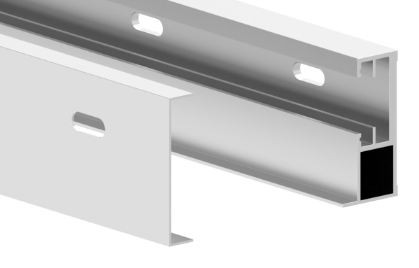 FLEX-MOUNT PRO Profil-Set L = 2300 mm - 2205 mm fuer Vordach 2200-88-11VDE-FLEX.2200