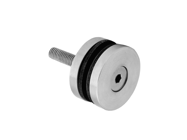 Glaspunkthalter Ø 40 mm- V2A- Anschluss- Flach Klemmbereich bis 17-52 mm-10-5210-A.4