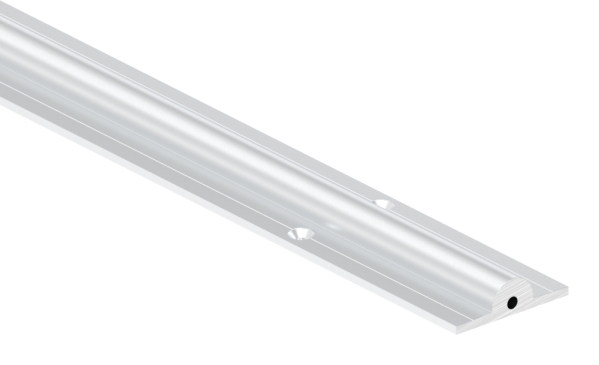 Laufschiene Aluminium 6000 mm eloxiert E6-EV1 mit Senkbohrungen Ø 19 mm-88-1110201805-ALU.6M