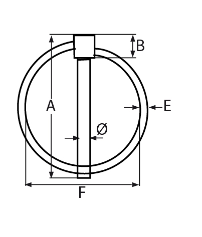 Klappsplint mit Ring V4A 6 mm - VPE- 25-66-64-411.8140764600