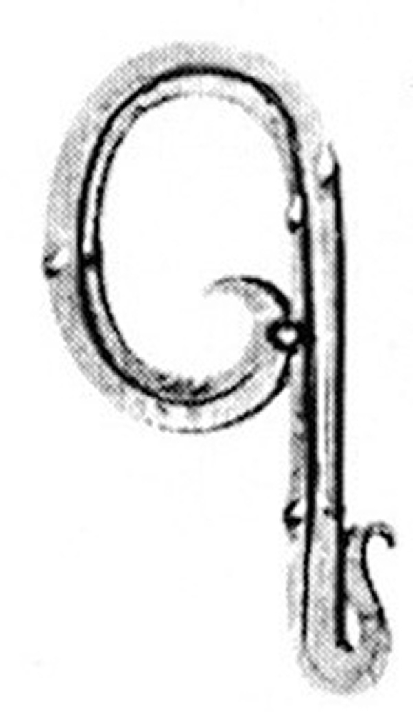 Buchstabe q - Klein - 100x80 mm - Stahl -Roh- S235JR-30-3162.8