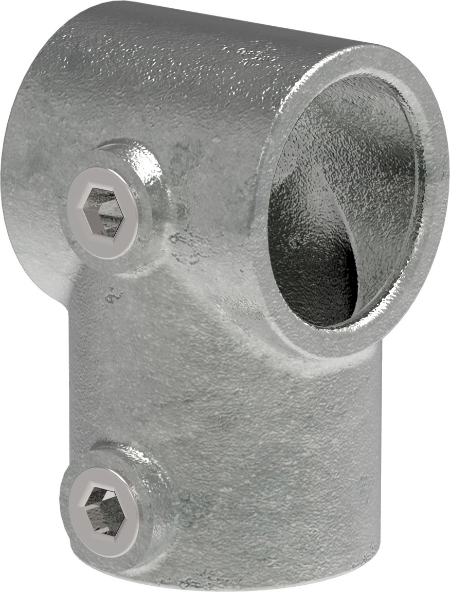 Rohrverbinder - T-Stueck kurz - 101S17 - 17-2 mm - 3-8- - Feuerverzinkt u. Elektrogalvanisiert-101S17