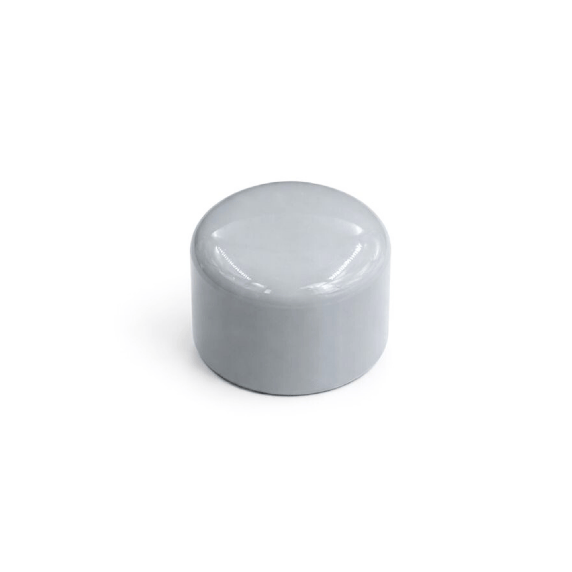 PVC - Kappen fuer Rundrohre zum Ueberstecken- 10-11mm- Grau-K-10.G
