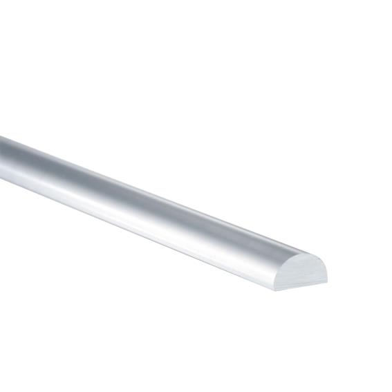 Schwallschutz Halbrundprofil Acryl klar 6x12mm- 2000mm-89-11GSPVCP-A.4