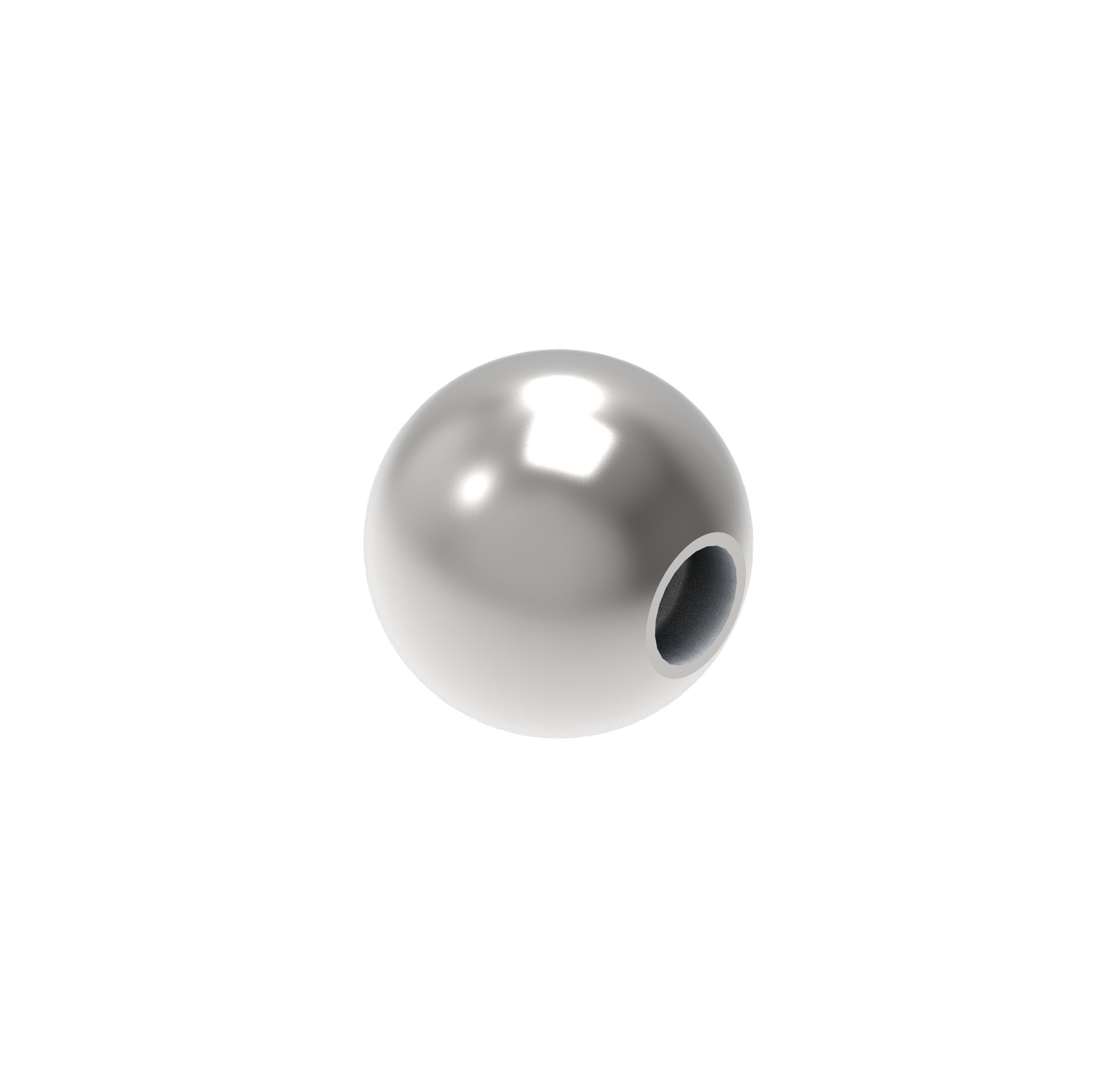Endkappe Kugel Edelstahl AISI 304 Ø 15 mm M6 Gewinde geschliffen-89-11A0220015-A.4