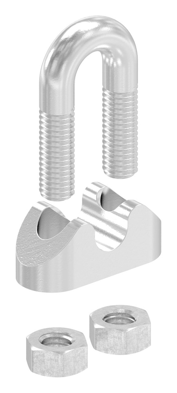 Drahtseilklemme - fuer Seil Ø- 5 mm - Gewinde- M5 - V4A-11-2911.1