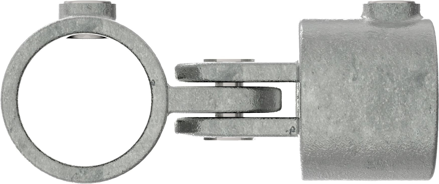 Rohrverbinder Gelenkstueck einfach Ø 42-4 mm -1 1-4- - Temperguss verzinkt - 173C42-173C42