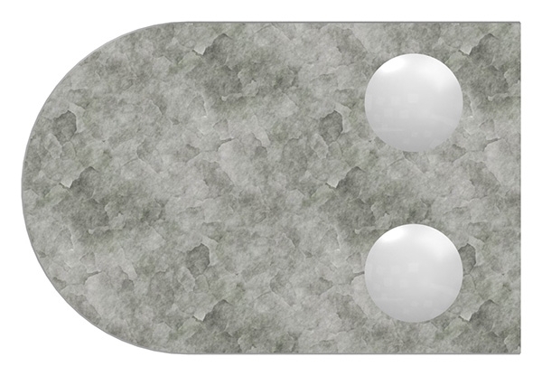 Glasklemme 63x45x28 mm AbZ fuer Anschluss Ø 48-3 mm Zink-10-2248ABZ.3