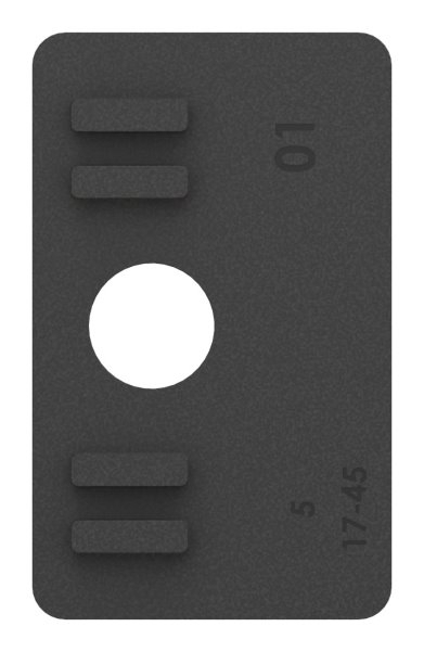 1 Paar Gummis zu Glasklemme 55x65x37-5 mm AbZ fuer 10-76 mm Glas VSG-10-3218ABZ.0