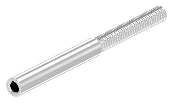 Gewindeterminal mit Aussengewinde - Linksgewinde - Fuer Seil von Ø 3 mm -V2A-11-2965.4