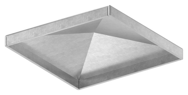 Pfeilerbedecker - fuer Quadratrohr - Masse- 80x80 mm - Stahl S235JR- roh-30-2454.8