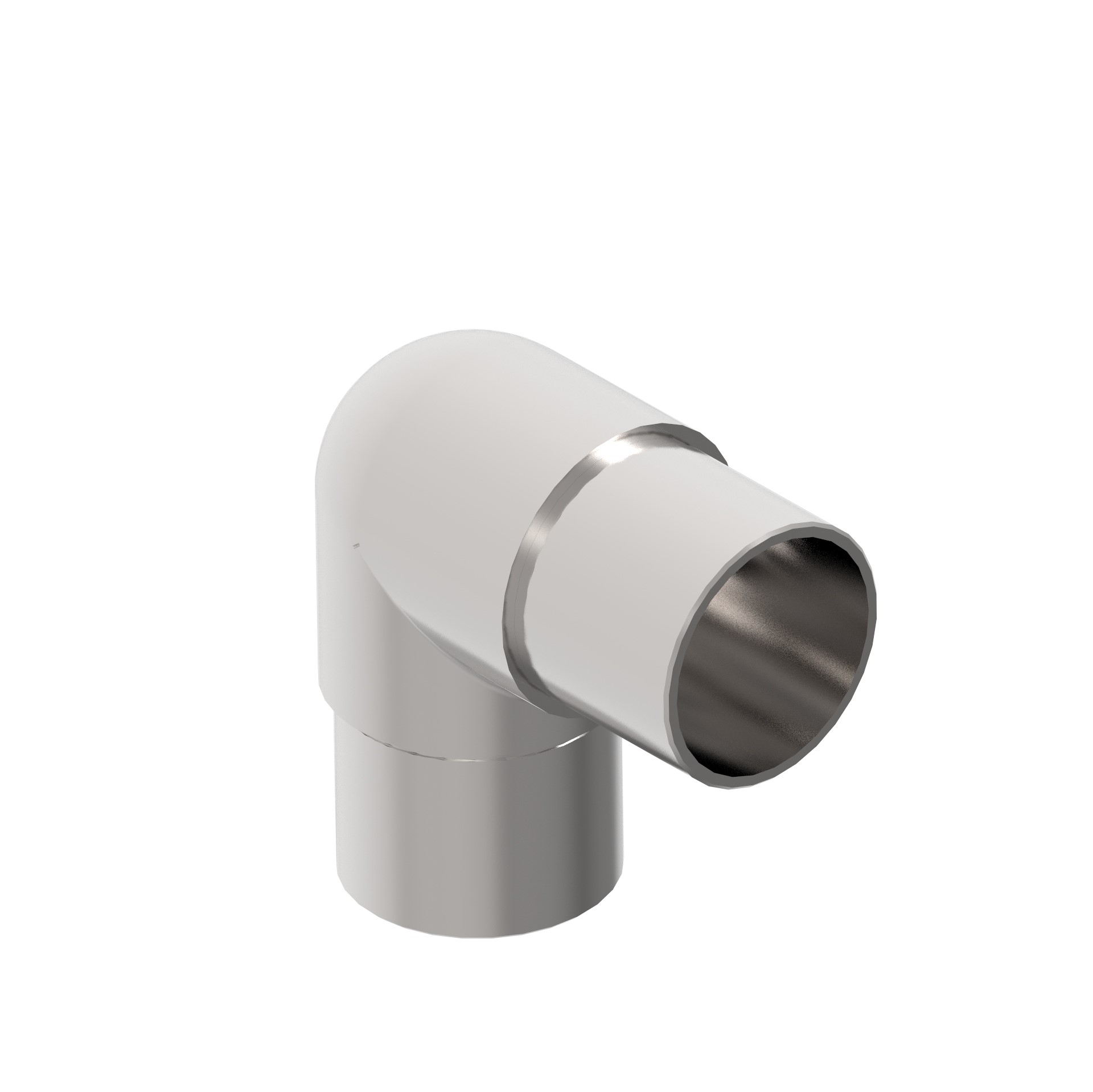 Eckbogen 90° - eng - zum Kleben - fuer Rundrohr- Ø 42-4x2 mm - V2A-11-3621-A.4