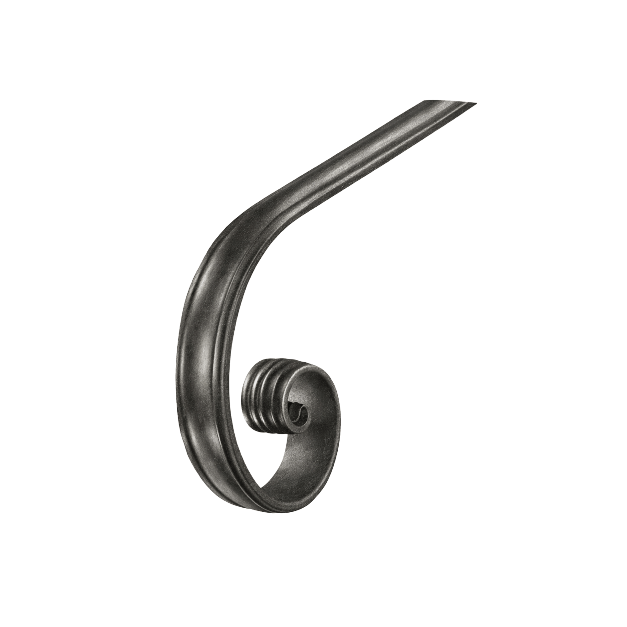 Handlaufanfaenger Stahl roh 200 x 180 mm gerollt-88.112089