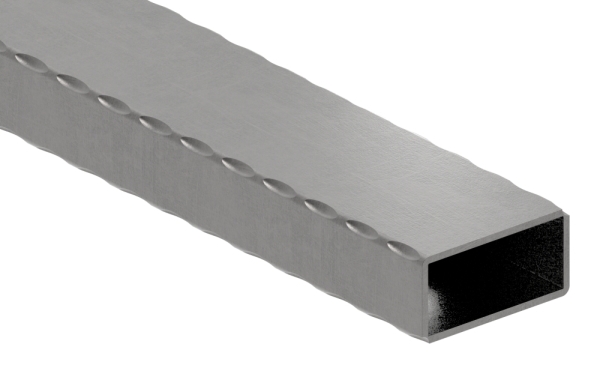 Rechteckrohr gehaemmert 60x30x2-5 mm 6000 mm Stahl S235JR- roh-30-1575.8