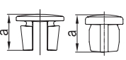 Rohrverbinder - Einschlagstopfen Feuerverzinkt - 184 - 17-2 mm - 60-3mm - 3-8- - 2-184