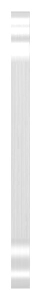 Kurzschild Edelstahl V2A 32 x 87 x 6 mm geschliffen Korn 240 blind-88-1115115.240