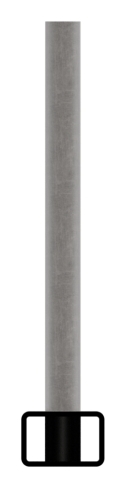 Rechteckrohr - Masse- 30x20x2 mm - Laenge- 3000 mm - Stahl S235JR- roh-30-2100.8