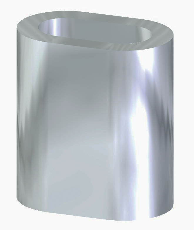 Pressklemme Presshuelle Laenge- 6 mm - 46 mm Aluminium - Verkauf in VPEs-66-64-411.8471