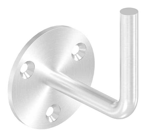 Handlaufhalter V2A Ronde 70x4 mm- Buegel Ø12 mm- Wandabstand 80 mm- zum Anschweissen-11-2001.4