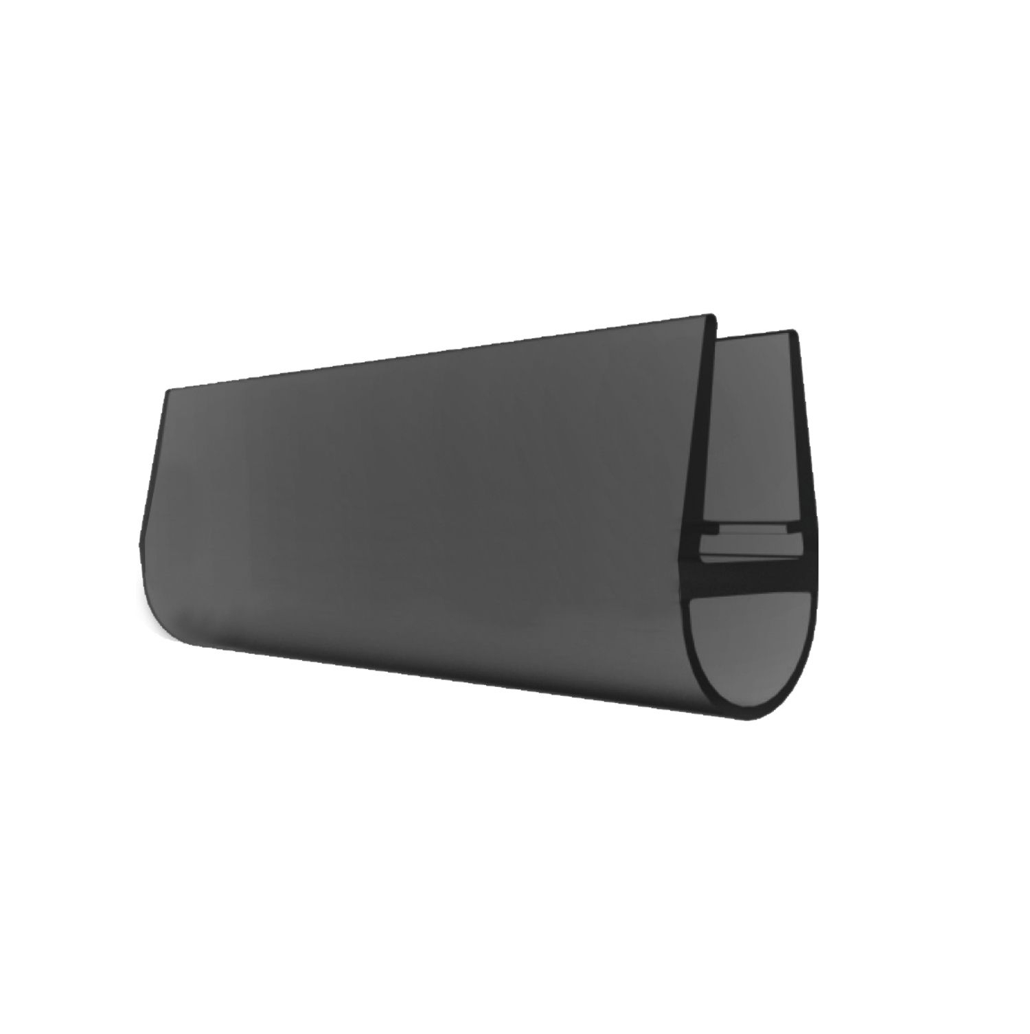 Dichtungsleiste fuer Glastuer- 6-8 mm Glasstaerke- Kunststoff schwarz-89-11GSBLACKDT108-A.4