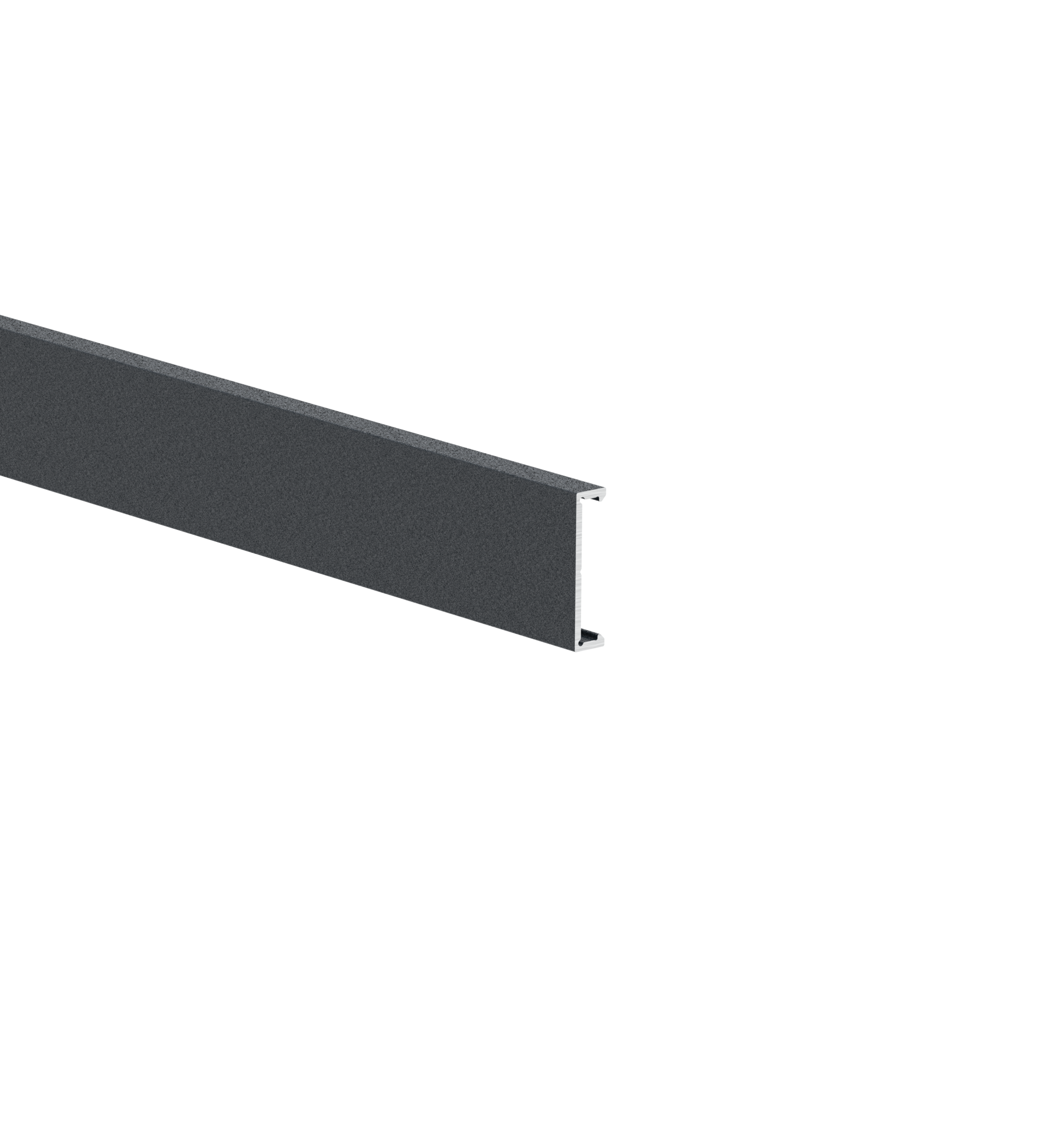Fassadenprofil Aluminium 25x6 mm 6000 mm Anthrazit RAL 7016 pulverbeschichtet-89.FGAL25X66000R7016