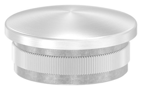 Einsteckkappe Edelstahl V2A fuer Rohr Ø 42-4 x 2-5 mm- leicht gewoelbt- zum Einschlagen-11-5213.4