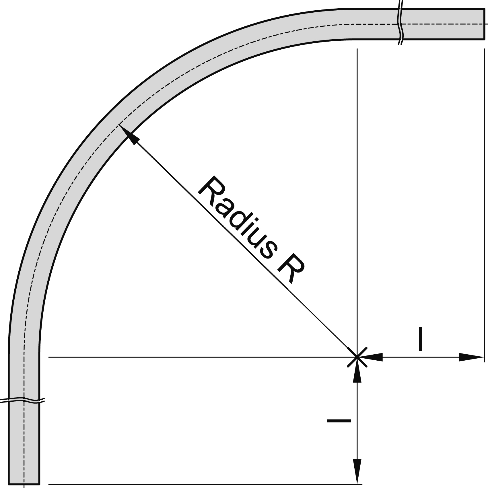 Laufrohr Bogenstueck Groesse 2 MEA 10337043-60-0015.7