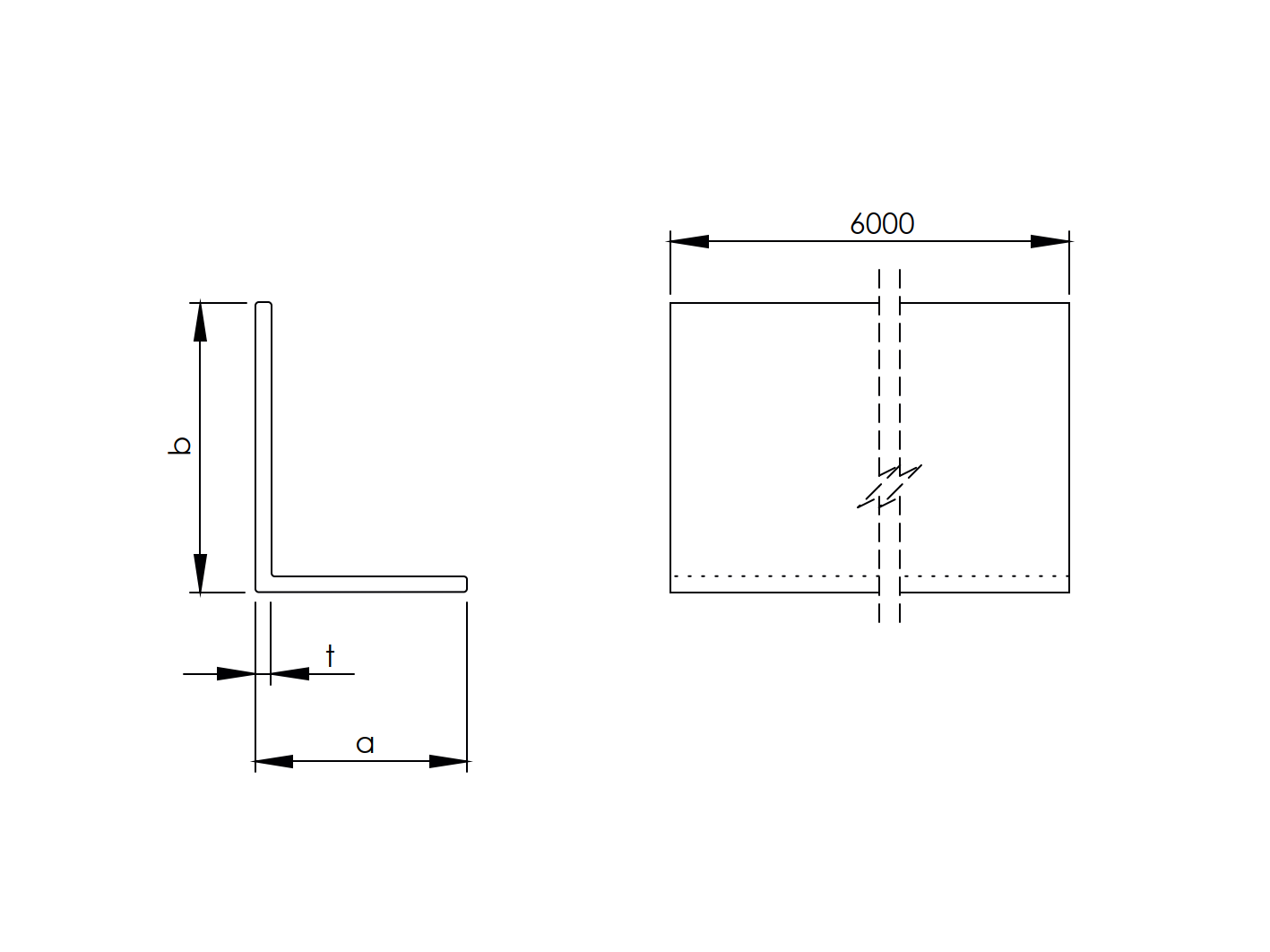 L-Profil Aluminium 40x20x2 mm- 6000 mm lang- Rohzustand-89-11ALL40X20X26000-A.4