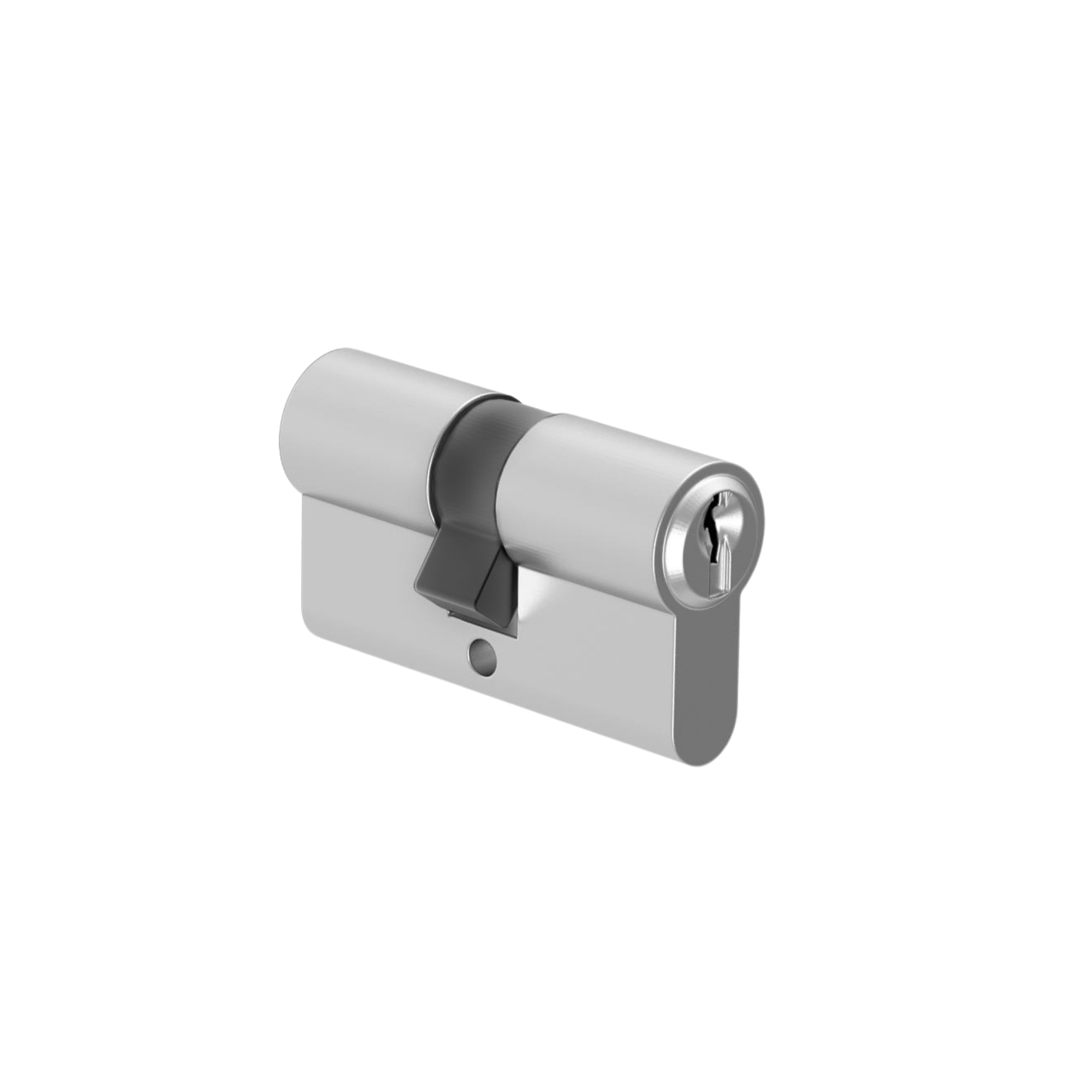 Doppelschliesszylinder Messing 40-40 mm vernickelt Grau-89-11B119N80-A.4