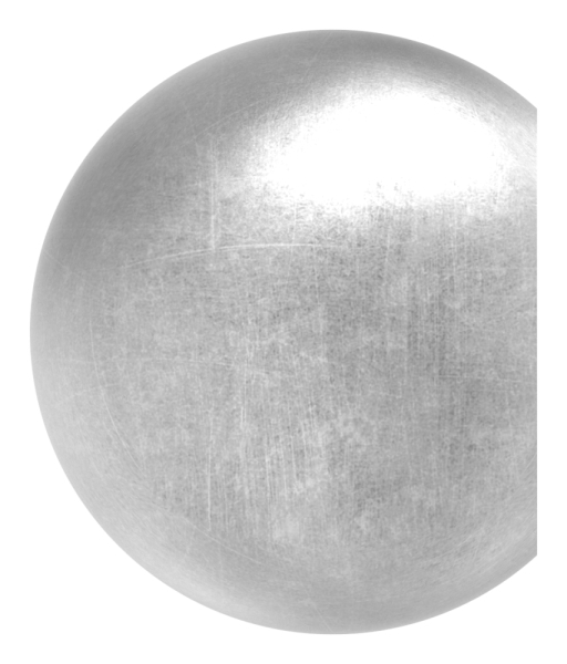 Abschlusskugel Ø 40 mm - fuer Ø 26-9 mm- Stahl S235JR- roh-30-2807.8