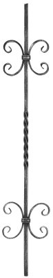 Zierstab - Laenge- 900 mm - Material- 12x12mm - glatt - Stahl -Roh- S235JR-30-1062.8