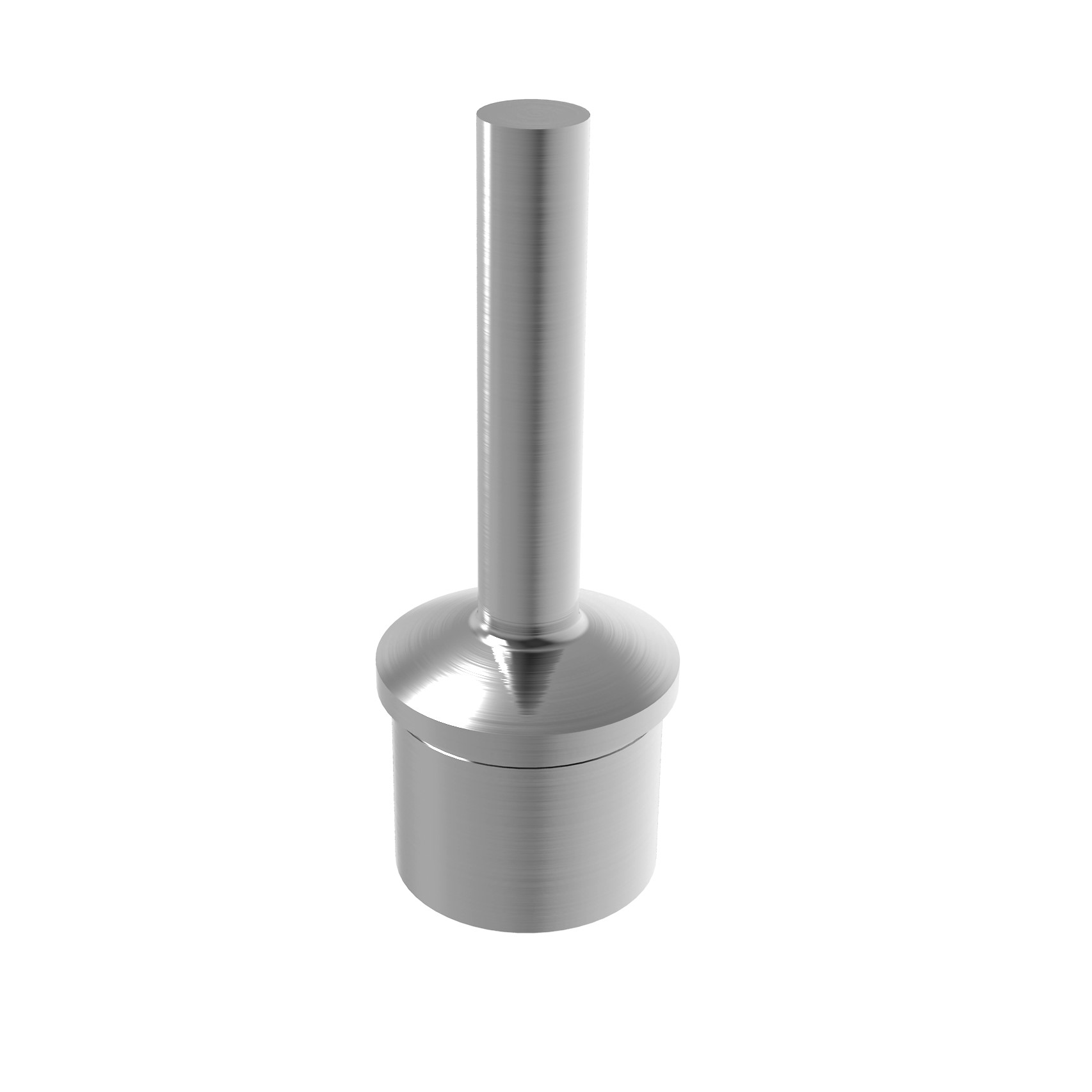 Handlaufstuetze aus einem Stueck fuer  42-4x2-0 mm V2A-11-3861-A.4