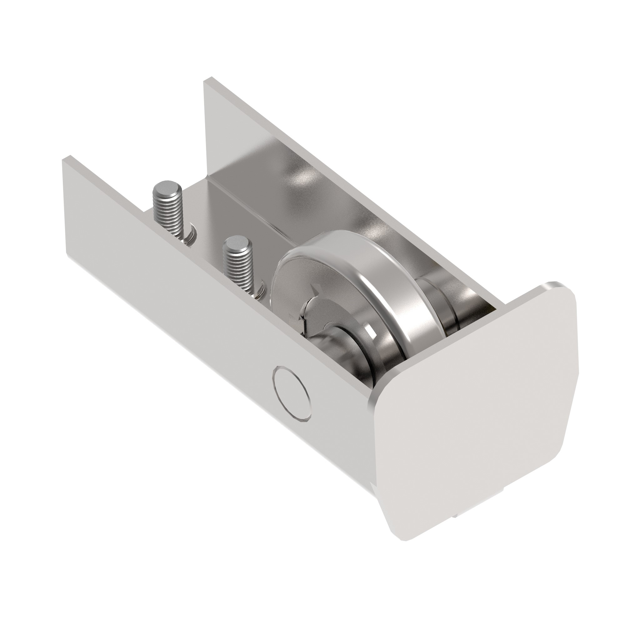 Endrad fr Laufschiene Stahl verzinkt fr Profil 70 x 60 mm L=115 mm-89-11H14N70X60-A.4