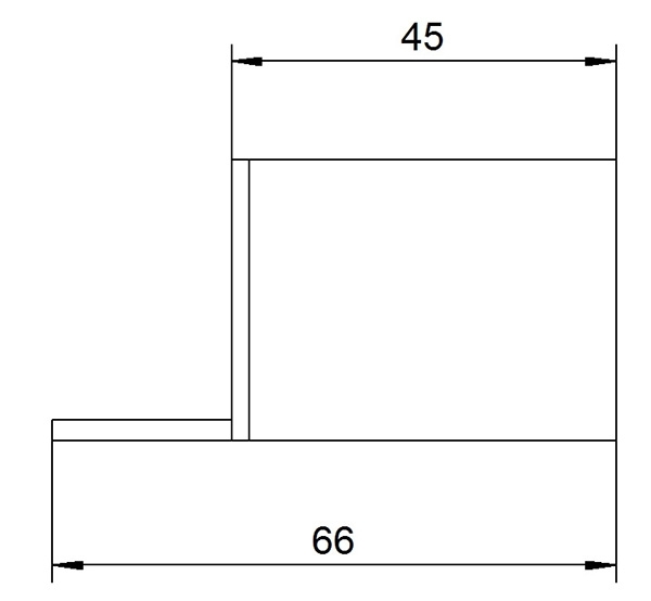 Gegenkasten - Masse- 172x45x40 mm - Stahl -roh- S235 JR-30-3220.8
