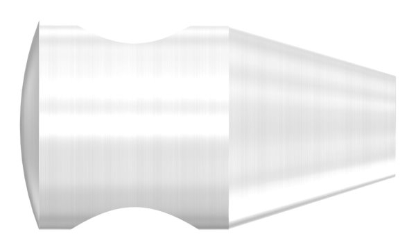 Querstabhalter V2A Edelstahl – konisch -Design- mit M6 Gewinde fuer Rundstaebe 12 mm-11-1081.4